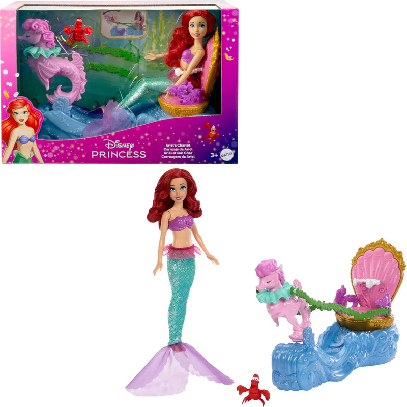 Disney Princess Ariel’s Rolling Chariot with Mermaid Fashion Doll