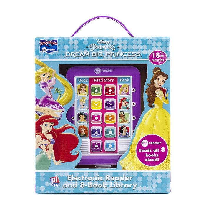 Disney Princess Dream Big Princess Electronic Reader And 8-Book Library-Story Books-RBC-Toycra