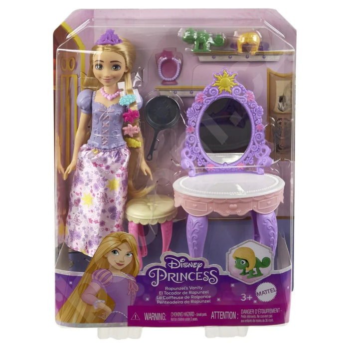 Disney Princess Rapunzel Doll & Vanity Set-Dolls-Mattel-Toycra