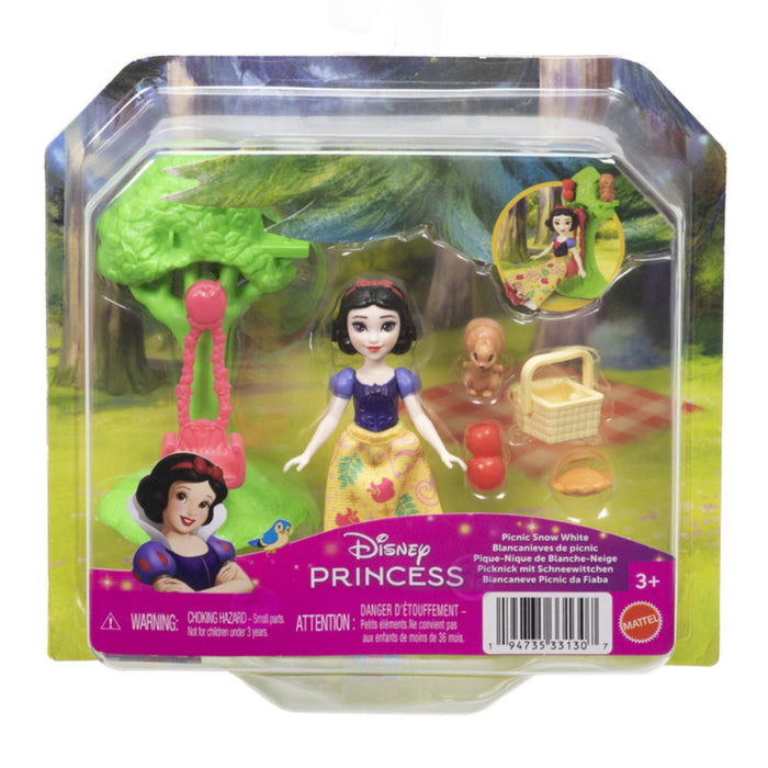 Disney Princess Snow White Small Doll with 5 Picnic Accessories-Action & Toy Figures-Mattel-Toycra