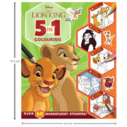 Disney The Lion King 5 In 1 Colouring Book