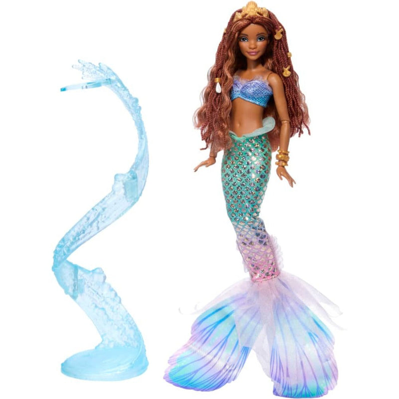 Disney the Little Mermaid Deluxe Mermaid Ariel Doll With Hair Beads And Stand
