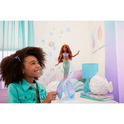 Disney the Little Mermaid Deluxe Mermaid Ariel Doll With Hair Beads And Stand