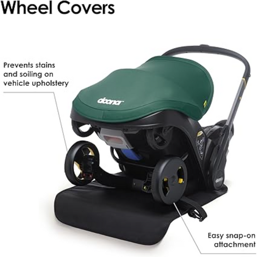 Doona Wheel Covers - Black Pushchair Wheel Protectors