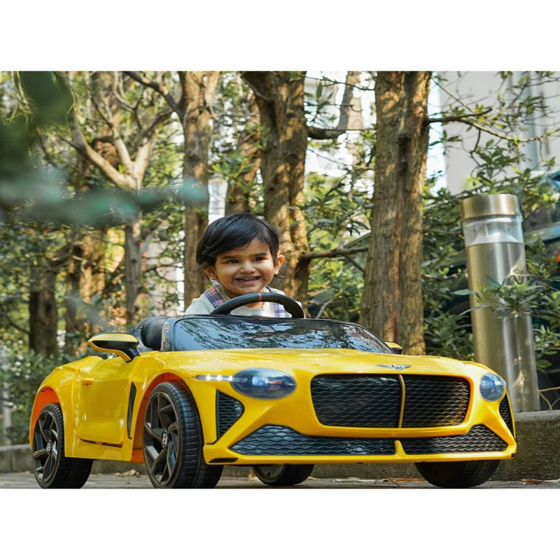 EMotorad Formula Fun BENTLEY BACALAR Ride-On Car for Kids-(Yellow)