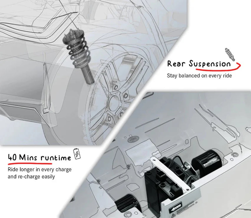 EMotorad Formula Fun BENTLEY BACALAR Ride-On Car for Kids-(Yellow)-Ride Ons-Formula Fun-Toycra