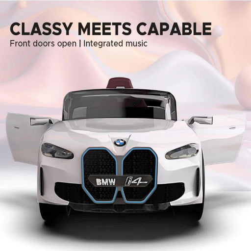 EMotorad Formula Fun BMW i4 Ride-On Car for Kids-(White)-Ride Ons-Formula Fun-Toycra