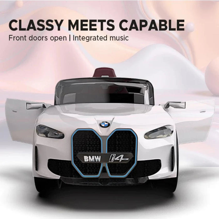 EMotorad Formula Fun BMW i4 Ride-On Car for Kids-(White)-Ride Ons-Formula Fun-Toycra