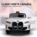 EMotorad Formula Fun BMW i4 Ride-On Car for Kids-(White)-Ride Ons-Formula Fun-Toycra
