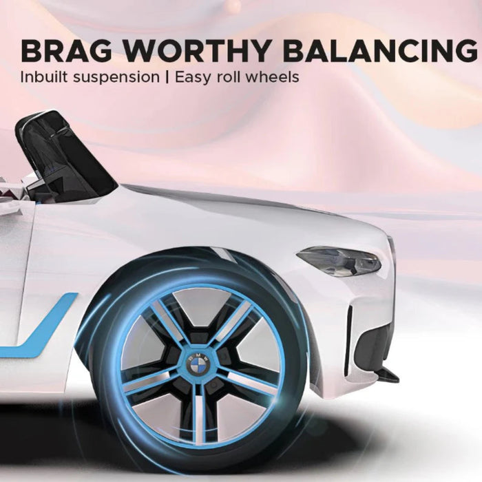 EMotorad Formula Fun BMW i4 Ride-On Car for Kids-(White)-Ride Ons-Formula Fun-Toycra