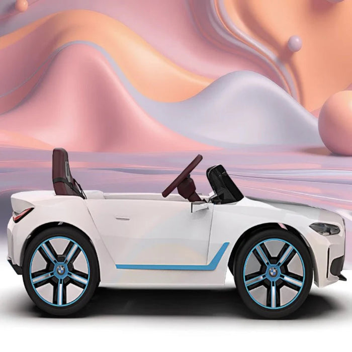 EMotorad Formula Fun BMW i4 Ride-On Car for Kids-(White)-Ride Ons-Formula Fun-Toycra