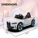 EMotorad Formula Fun BMW i4 Ride-On Car for Kids-(White)-Ride Ons-Formula Fun-Toycra