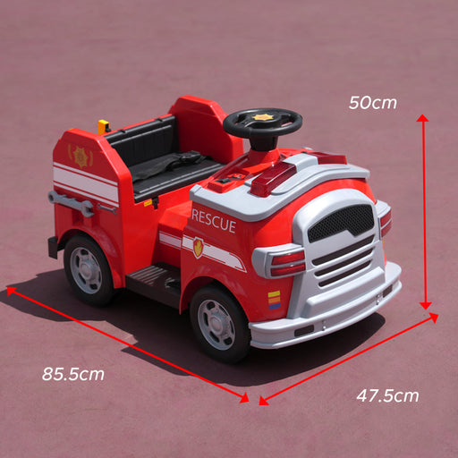 EMotorad Formula Fun Fire Truck -Red-Ride Ons-Formula Fun-Toycra