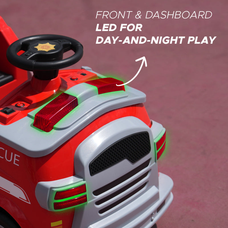 EMotorad Formula Fun Fire Truck -Red-Ride Ons-Formula Fun-Toycra