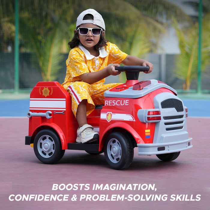 EMotorad Formula Fun Fire Truck -Red-Ride Ons-Formula Fun-Toycra