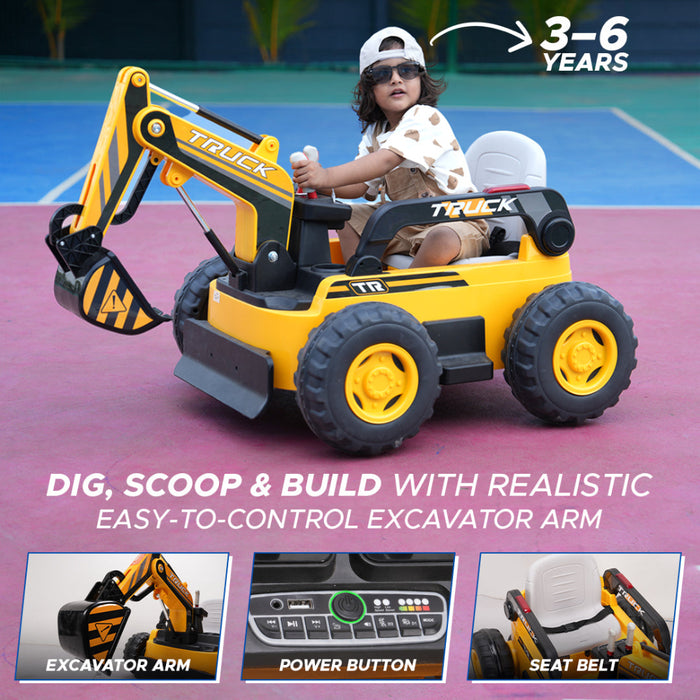 EMotorad Formula Fun Fully Working Excavators (Battery Operated)-Ride Ons-Formula Fun-Toycra