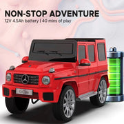 EMotorad Formula Fun Mercedes Benz G-Wagon Ride-On Car for Kids (Red)-Ride Ons-Formula Fun-Toycra
