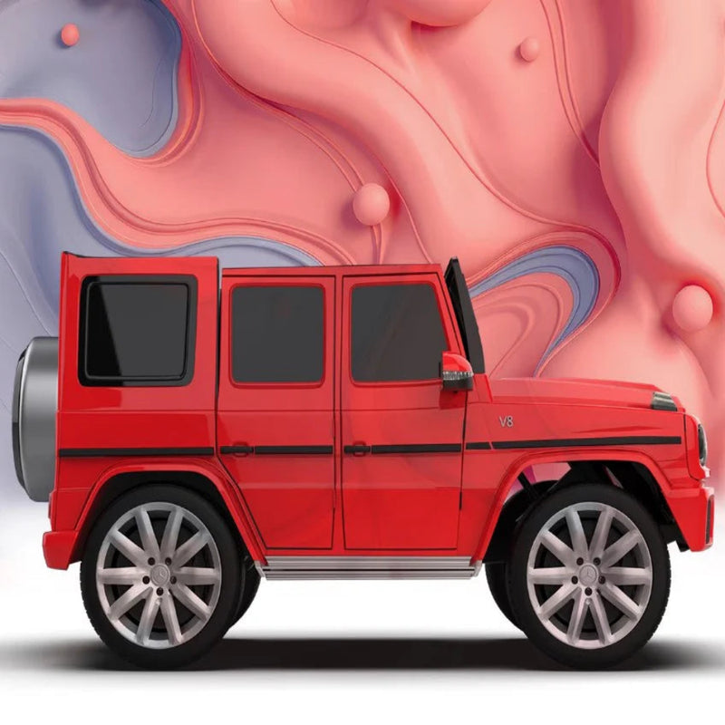 EMotorad Formula Fun Mercedes Benz G-Wagon Ride-On Car for Kids (Red)-Ride Ons-Formula Fun-Toycra