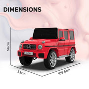 EMotorad Formula Fun Mercedes Benz G-Wagon Ride-On Car for Kids (Red)-Ride Ons-Formula Fun-Toycra