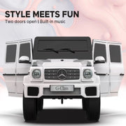 EMotorad Formula Fun Mercedes Benz G-Wagon Ride-On Car for Kids (White)-Ride Ons-Formula Fun-Toycra