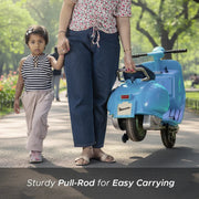 EMotorad Formula Fun Vespa Ride-On Toy Scooter for Kids | Battery Operated Electric Scooter-Blue-Ride Ons-Formula Fun-Toycra
