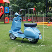 EMotorad Formula Fun Vespa Ride-On Toy Scooter for Kids | Battery Operated Electric Scooter-Blue-Ride Ons-Formula Fun-Toycra