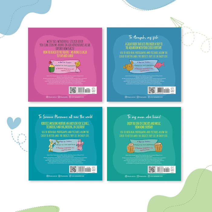 Early Adventures With Ms. Nunu (Set Of 4 Books)-Board Book-Sam And Mi-Toycra