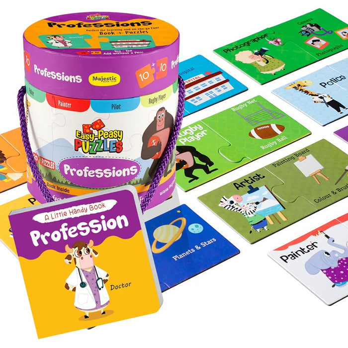 Easy Peasy Big Size Colour Puzzles (20 Pieces)-Puzzles-Majestic-Toycra