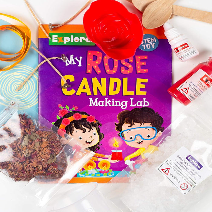 Eksploe My Rose Candle Making Lab-STEM toys-Eksploe-Toycra