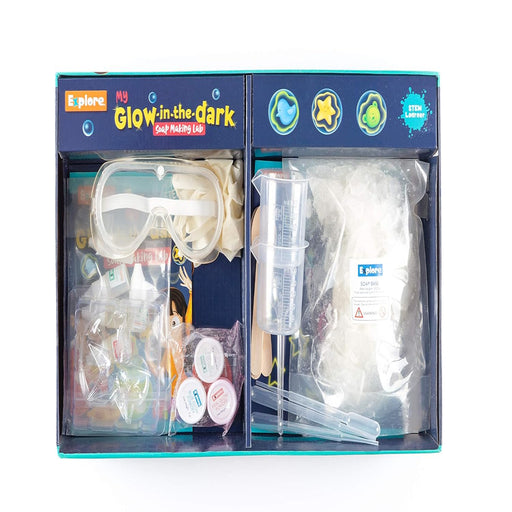 Eksploe STEM My Glow-in-The-Dark Soap Making Lab-STEM toys-Eksploe-Toycra