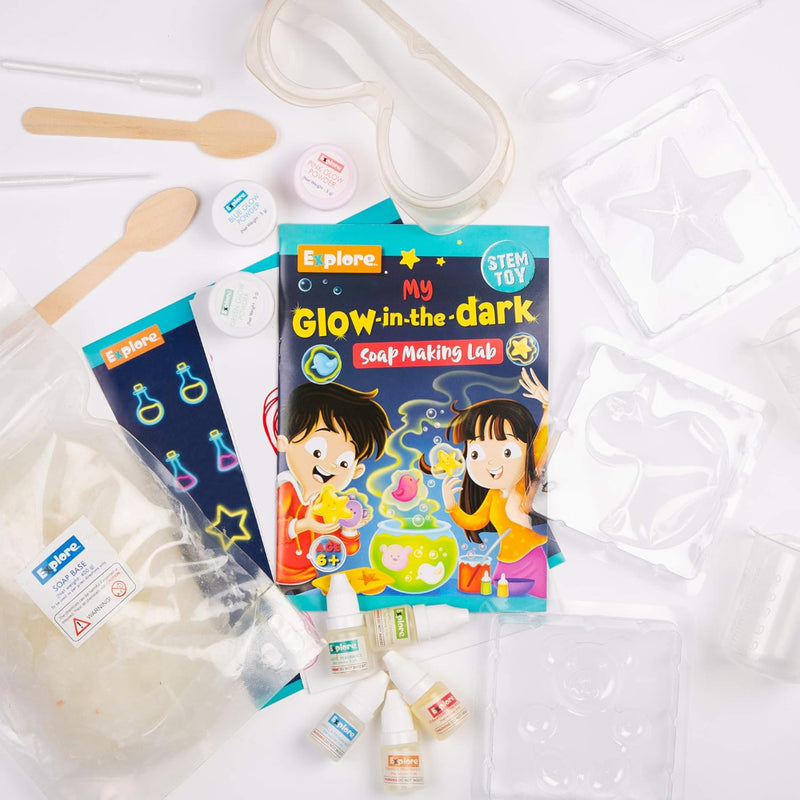 Eksploe STEM My Glow-in-The-Dark Soap Making Lab