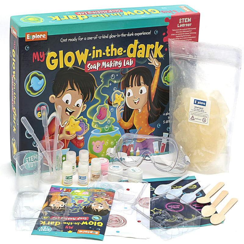 Eksploe STEM My Glow-in-The-Dark Soap Making Lab