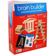 Ekta Brain Builder Wooden Building Planks- Set-2 (50 pieces)