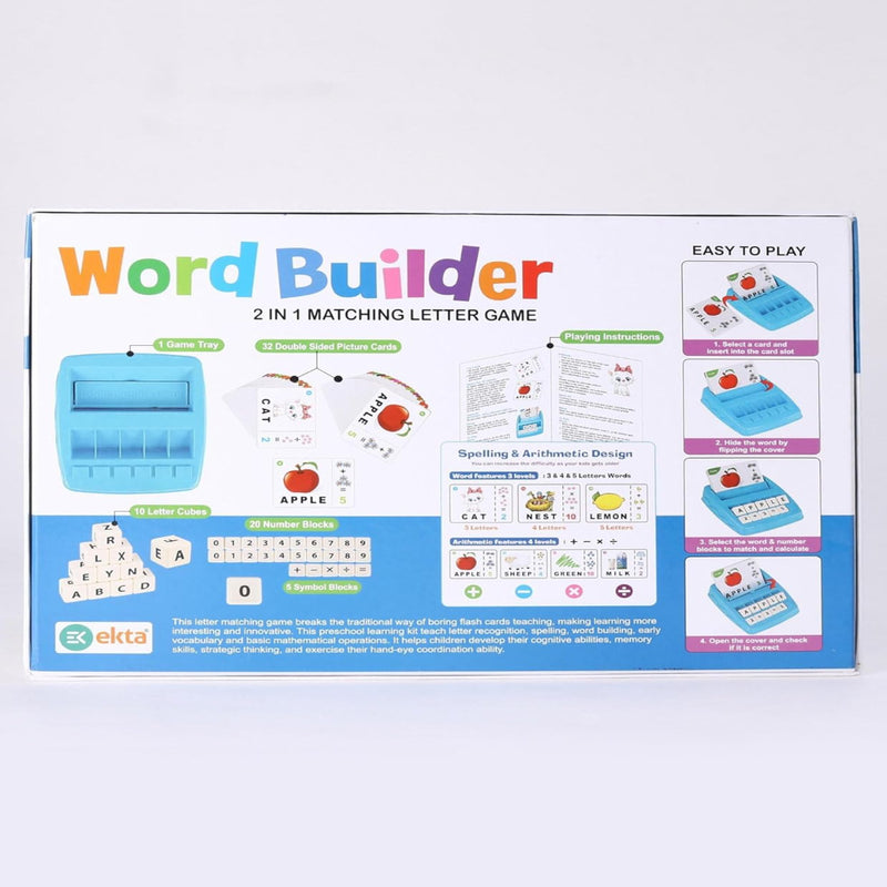 Ekta Word Builder 2 in 1 Letters Matching Game