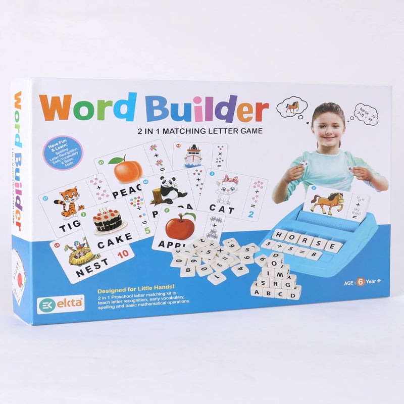 Ekta Word Builder 2 in 1 Letters Matching Game