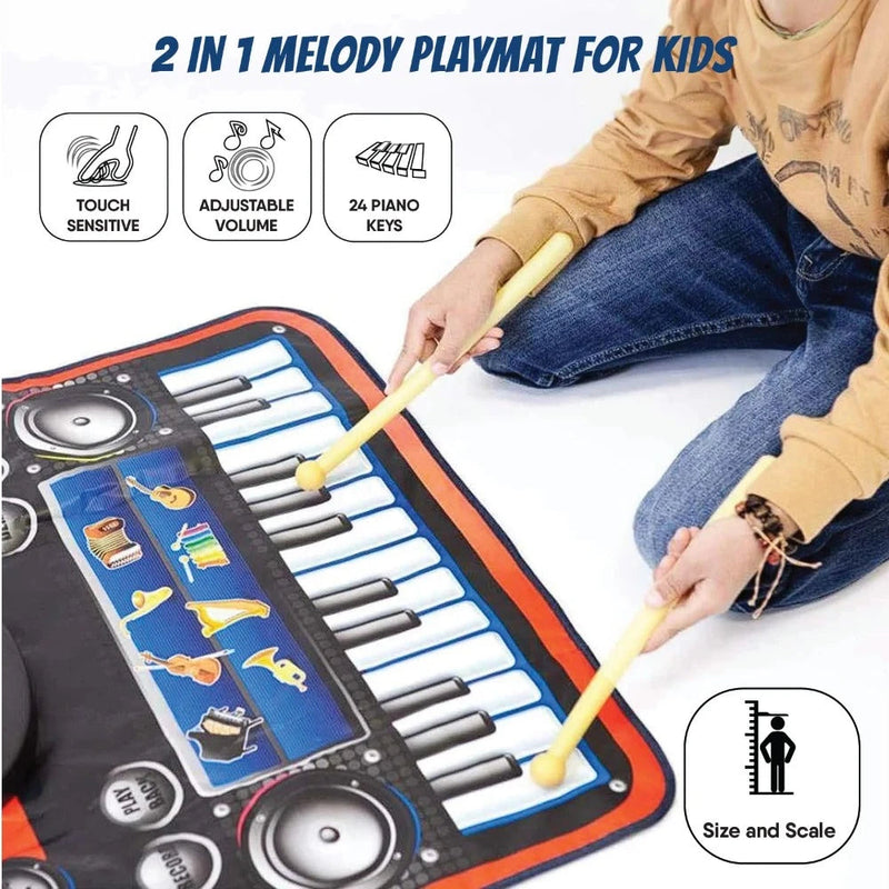 Electrobotic 2-in-1 Musical Playmat For Kids
