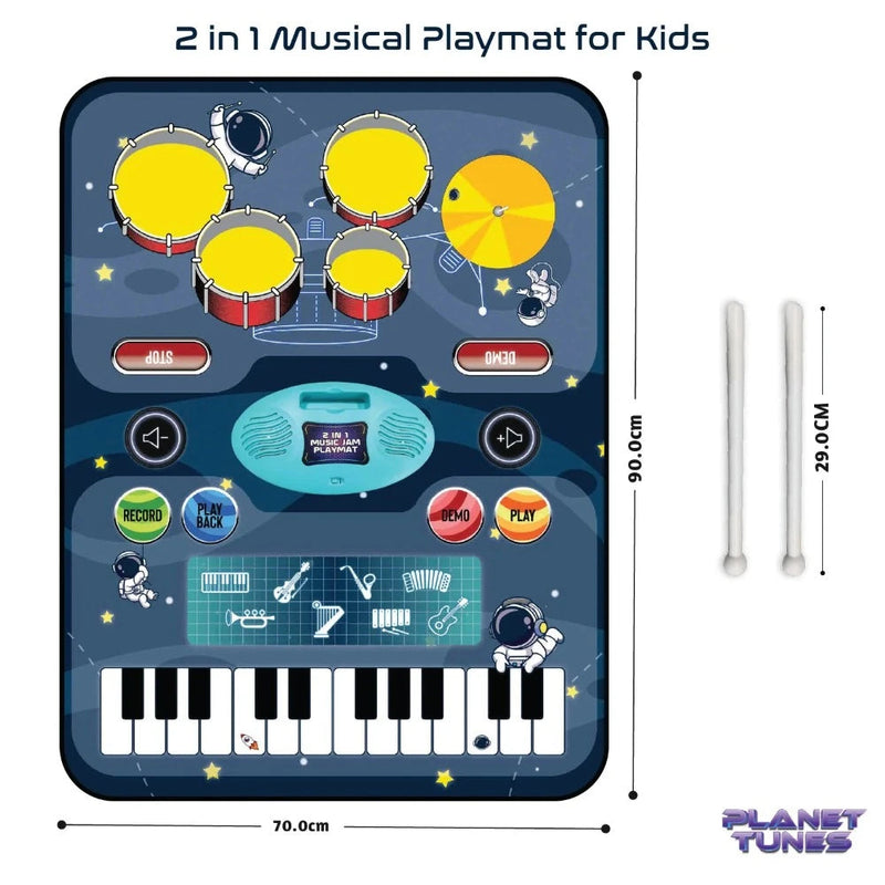 Electrobotic 2-in-1 Musical Playmat For Kids