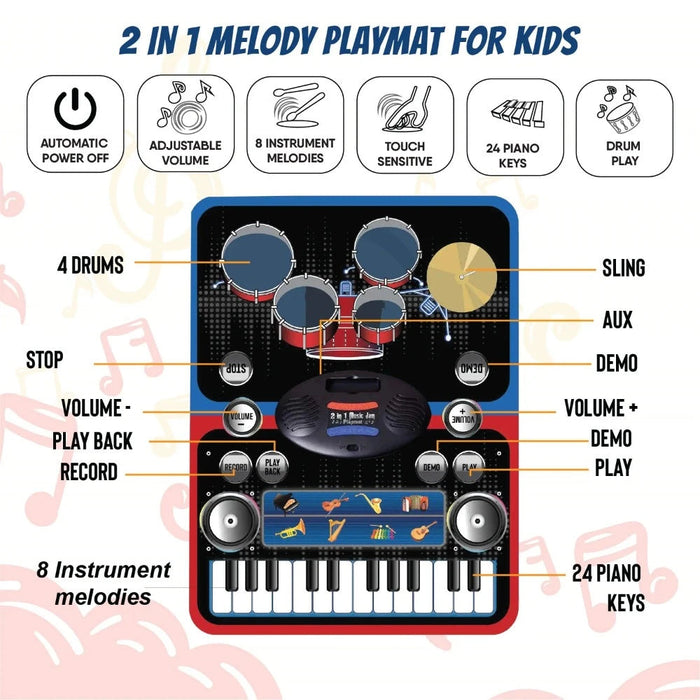 Electrobotic 2-in-1 Musical Playmat For Kids — Toycra