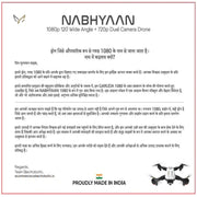 Electrobotic NABHYAAN Drone 1080 -Box Version