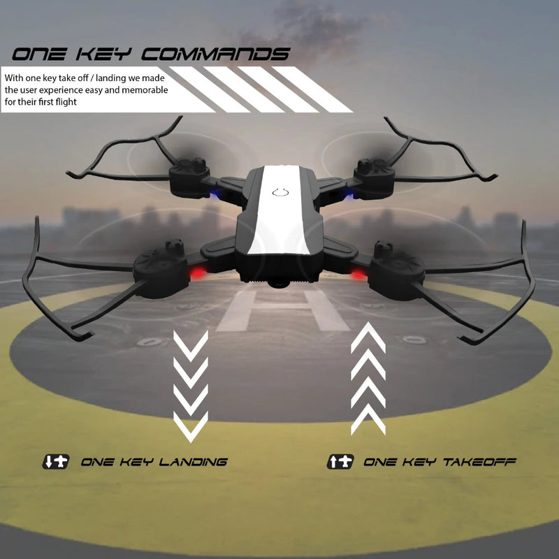 Electrobotic Quad V18 Dual Camera | Position Locking Drone- White