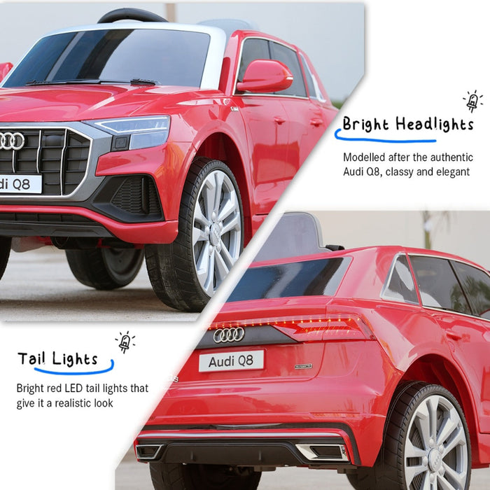 Emotorad Formula Fun AUDI Q8 Toy Car-Red-Ride Ons-Formula Fun-Toycra