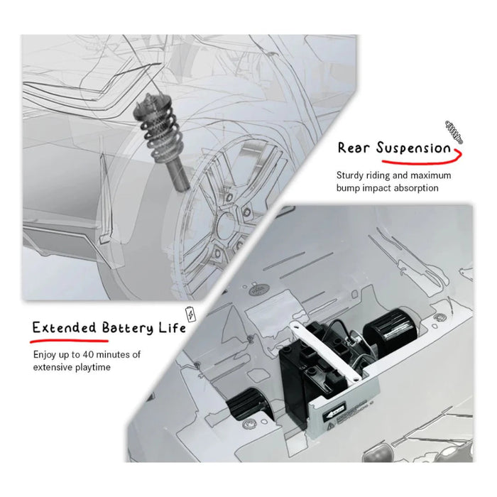 Emotorad Formula Fun AUDI TT RS Ride-On for Kids- (Yellow)-Ride Ons-Formula Fun-Toycra