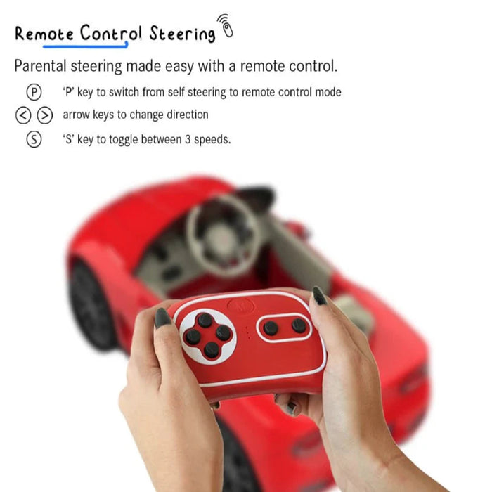 Emotorad Formula Fun BENTLEY EXP12 Ride-On Car for Kids-(Red)-Ride Ons-Formula Fun-Toycra