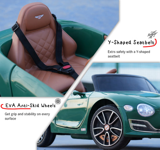 Emotorad Formula Fun Bentley EXP 12 Ride-On Toy Car (Green)-Ride Ons-Formula Fun-Toycra
