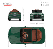 Emotorad Formula Fun Bentley EXP 12 Ride-On Toy Car (Green)-Ride Ons-Formula Fun-Toycra