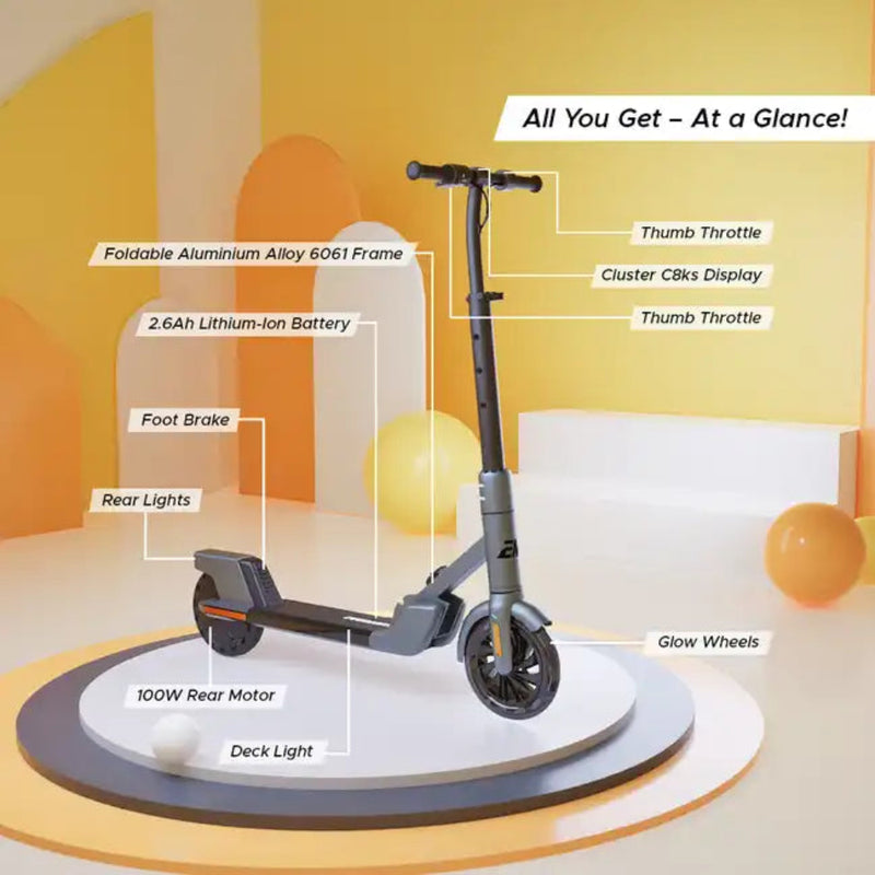 Emotorad Formula Fun Lil E Junior (Silver Grey)-Ride Ons-Formula Fun-Toycra