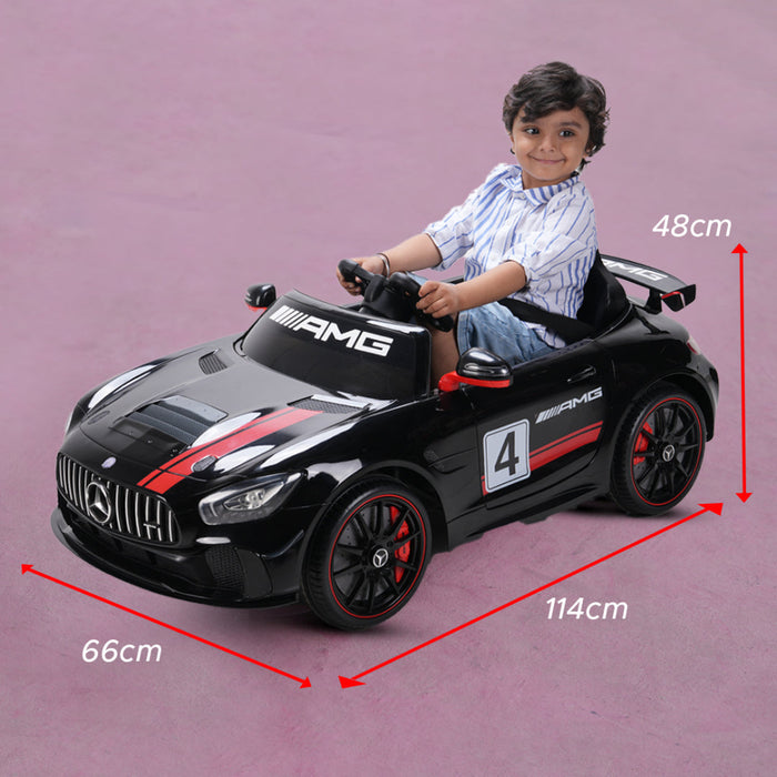 Emotorad Formula Fun Mercedes-Amg Gt4 Toy Ride-On Car (Black)-Ride Ons-Formula Fun-Toycra