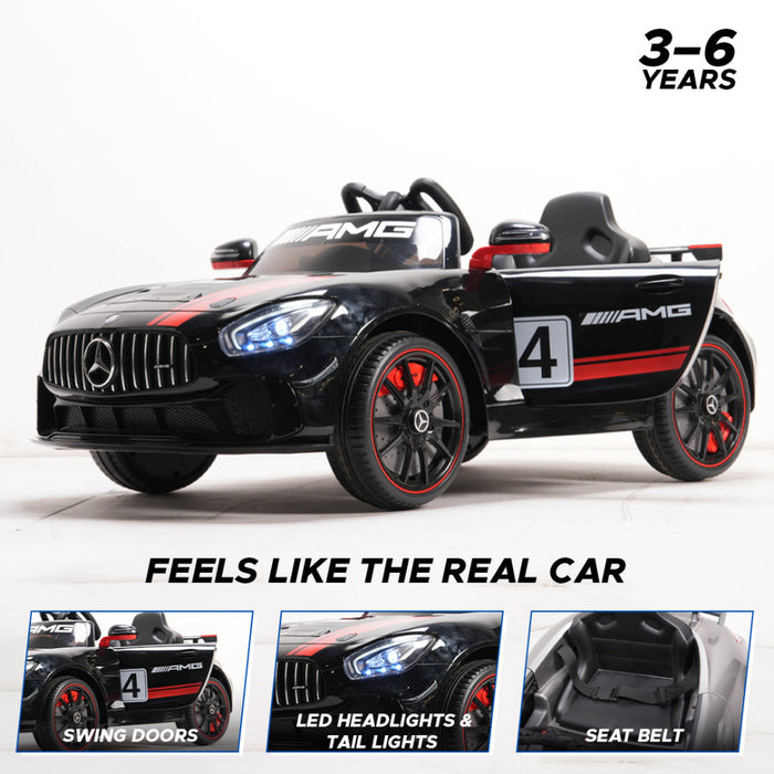 Emotorad Formula Fun Mercedes-Amg Gt4 Toy Ride-On Car (Black)-Ride Ons-Formula Fun-Toycra
