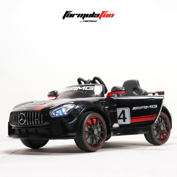 Emotorad Formula Fun Mercedes-Amg Gt4 Toy Ride-On Car (Black)-Ride Ons-Formula Fun-Toycra