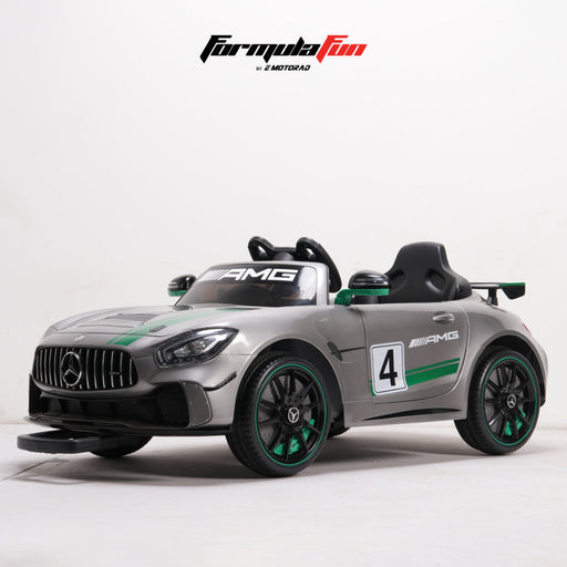 Emotorad Formula Fun Mercedes-Amg Gt4 Toy Ride-On Car (Silver)-Ride Ons-Formula Fun-Toycra